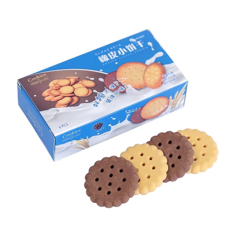 Cookies Shaped Eraser Pack of 6