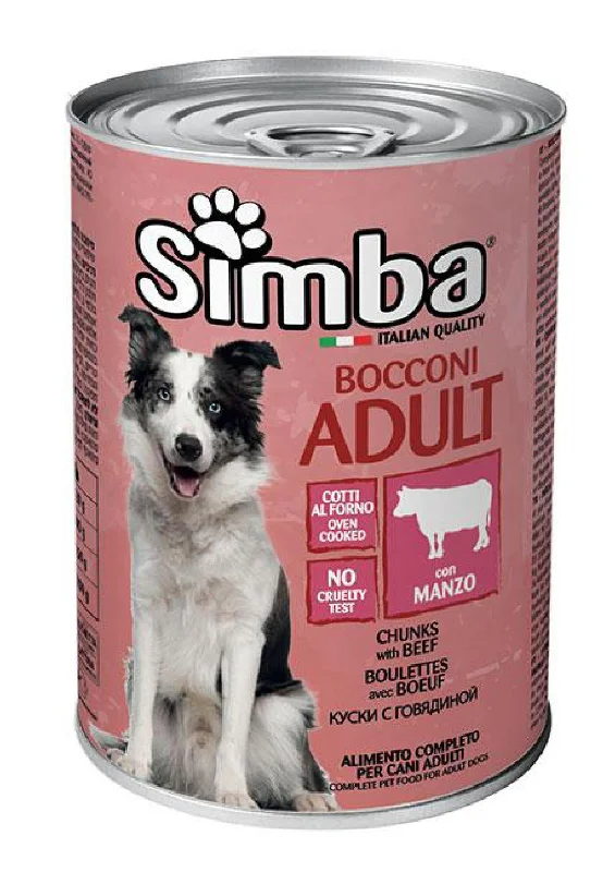 Simba Meat Chunks Dog Wet Food 415g