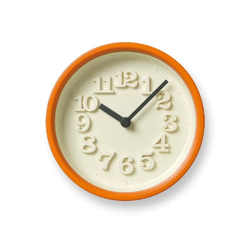 Lemnos Chiisana Clock Orange