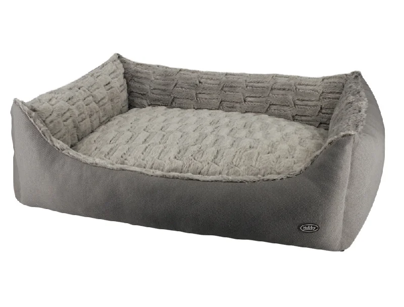 60800 NOBBY Comfort bed square "RIWU" taupe L x B x H: 80 x 70 x23 cm