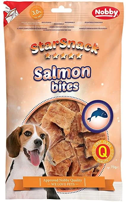 70145 NOBBY STARSNACK Salmon Bites 70 g