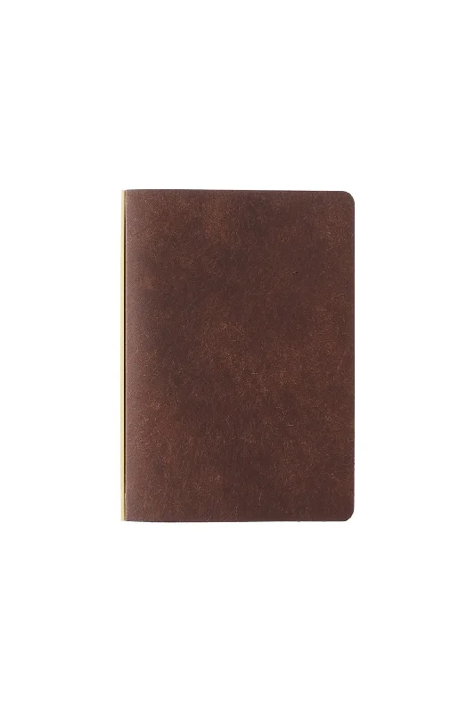 PLOTTER Pueblo 6-Ring Leather Binder Mini Size Brown