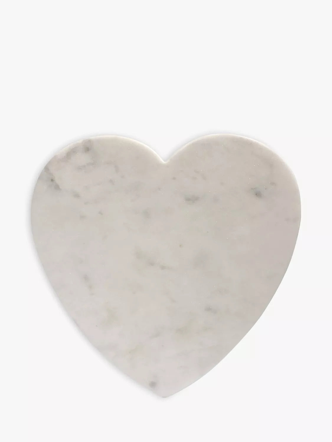 Culinary Concepts Heart Marble Cheese Board, 28cm, White