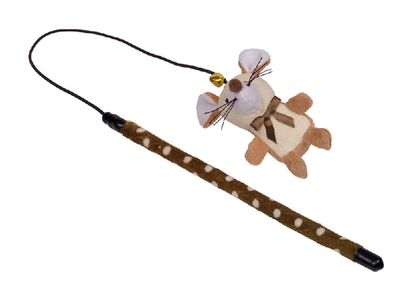 67507 Rod with plush cover and mouse  25 cm rod; 10 cm mouse