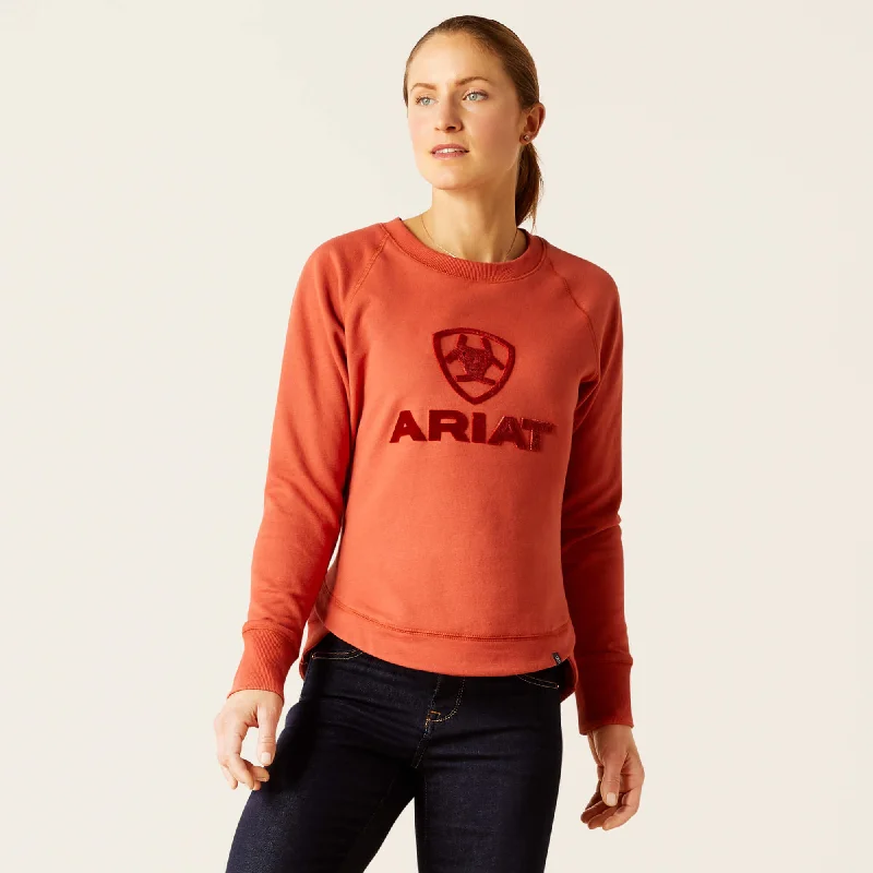 Ariat Ladies Benicia Sweatshirt - Burnt Brick