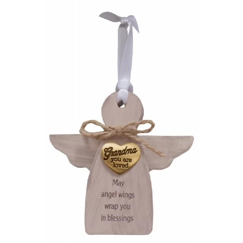 Cathedral Art : Grandma, You are Loved Wood Angel Ornament