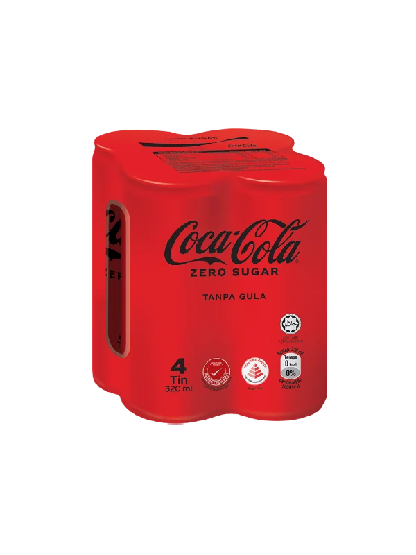 COCA COLA ZERO SUGAR 4X320ML