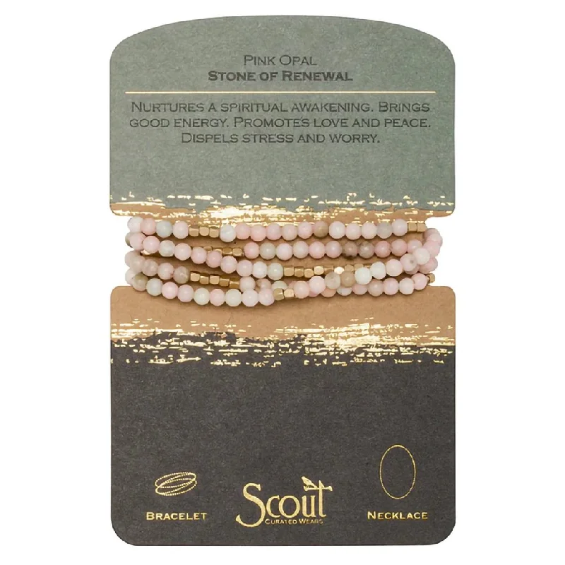 Scout Curated Wears : Stone Wrap: Pink Opal - Stone of Renewal