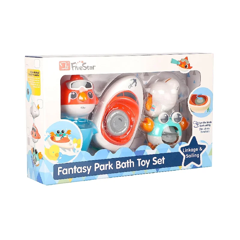 5-Piece Adorable Baby Bath Toy Set Fun for Toddlers and Kids