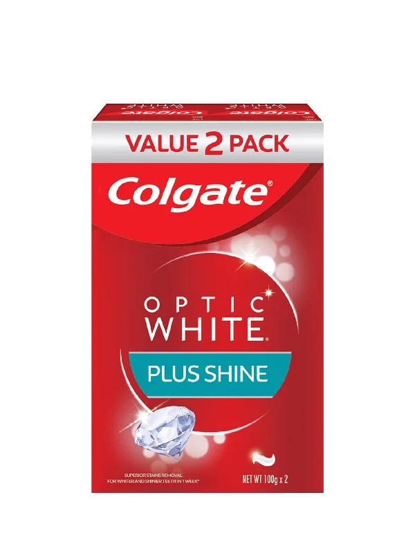 COLGATE TP OPTIC WHITE PLUS SHINE 2X100G