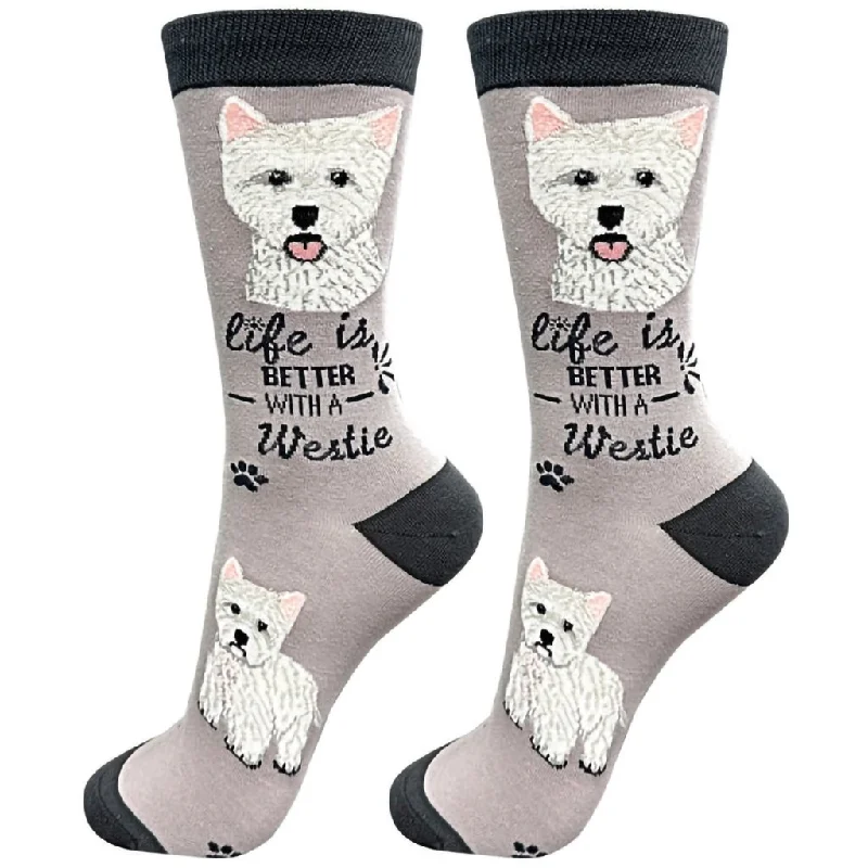 E & S Imports : Life Is Better With A Westie Unisex Socks