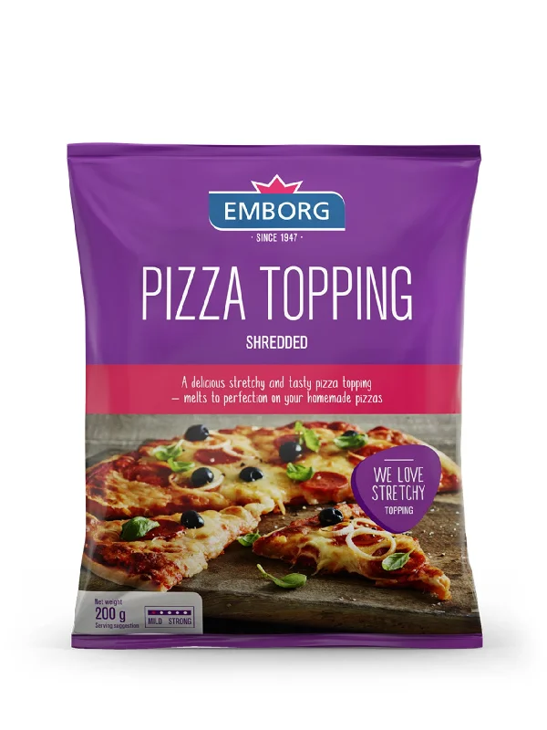 EMBORG PIZZA TOPPING SHREDDED 200GM