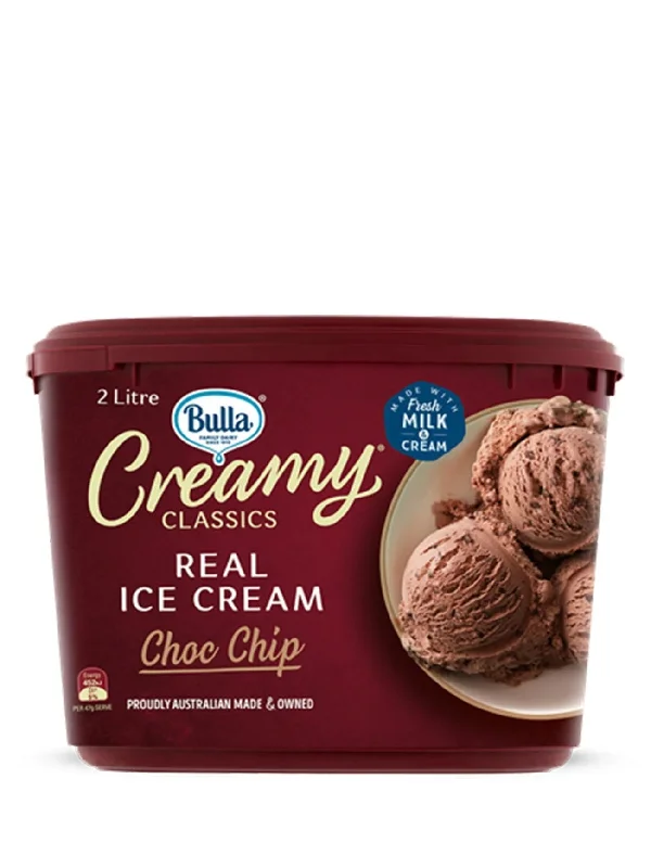 BULLA CREAMY CLASSIC RICH CHOC CHIP 2L