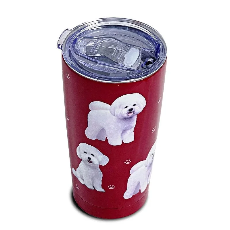 E & S Pets : Bichon Frise Serengeti Ultimate Tumbler - Stainless Steel