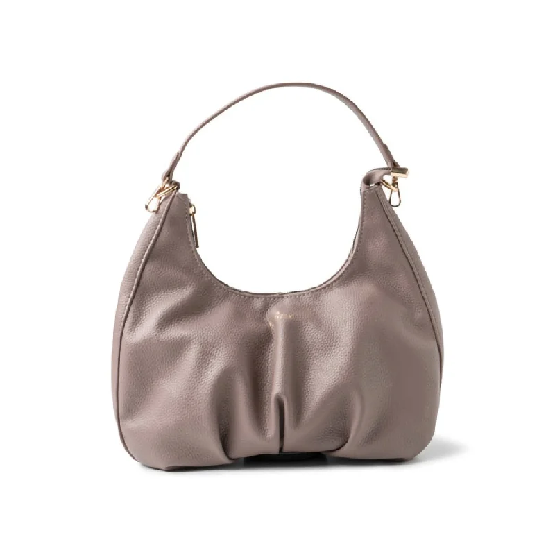 Kedzie : Elle Vegan Leather Shoulder Bag in Gray