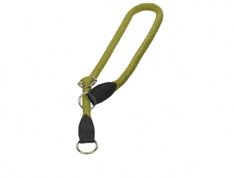 78181-79 NOBBY Choke with stopper "FUN ROYAL" olive green l: 50 cm; w: 9 mm