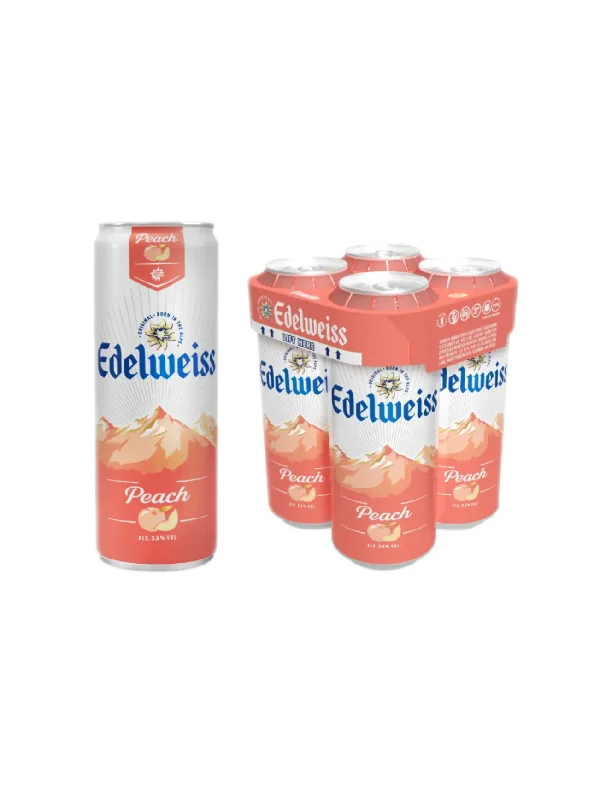 EDELWEISS PEACH 4X320ML