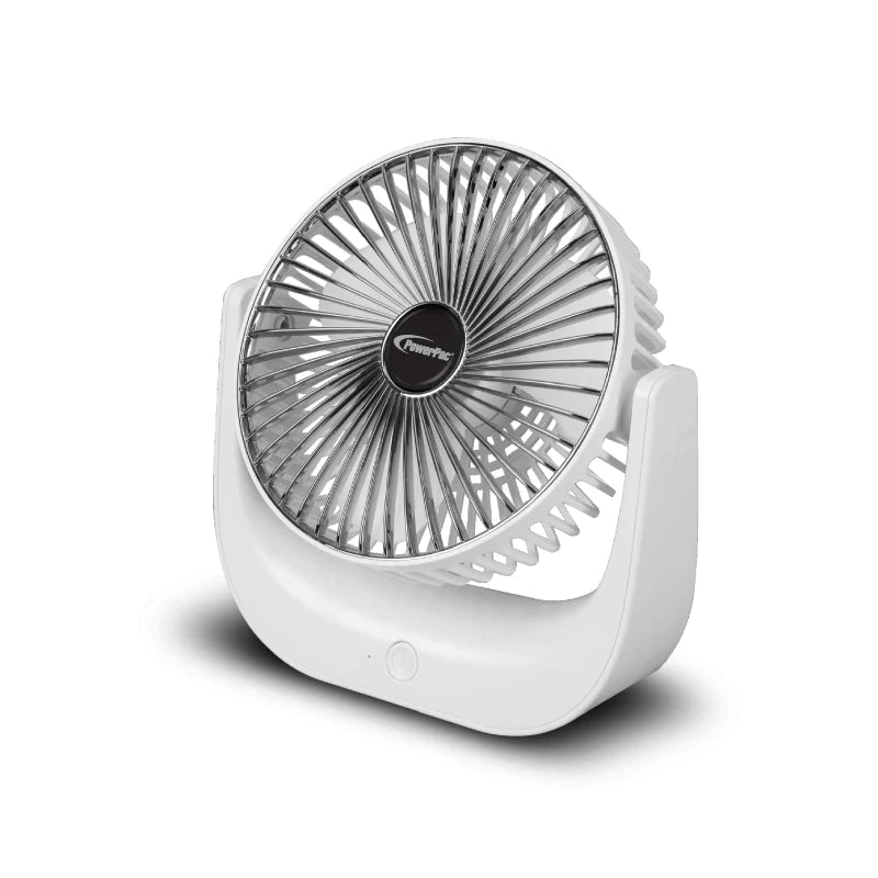 PowerPac 6'' USB Desk Fan 3 Speed