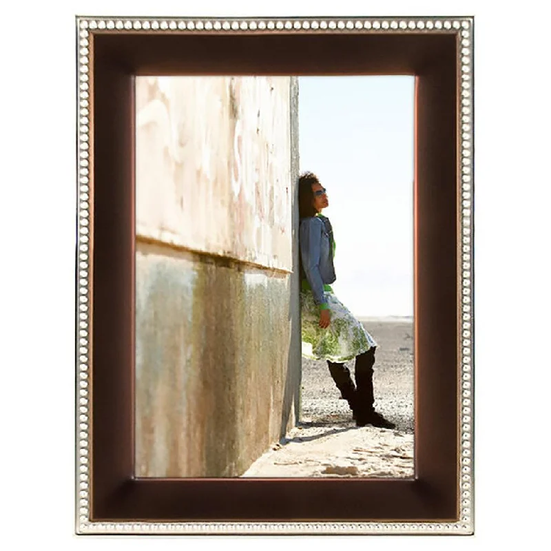 Malden : 8X10 2-Tone Bronze Beaded Frame