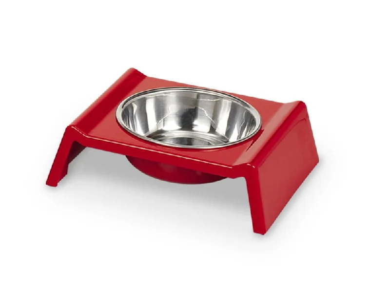 73314-01 NOBBY Melamine dog bowl "MISTER" red 350 ml