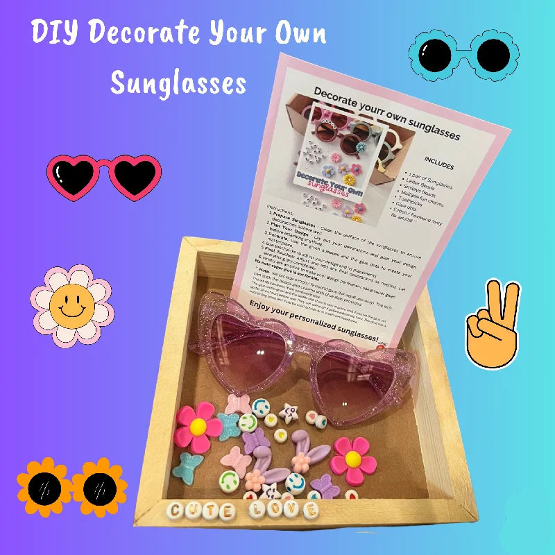 DIY Decorate your own sunglasses