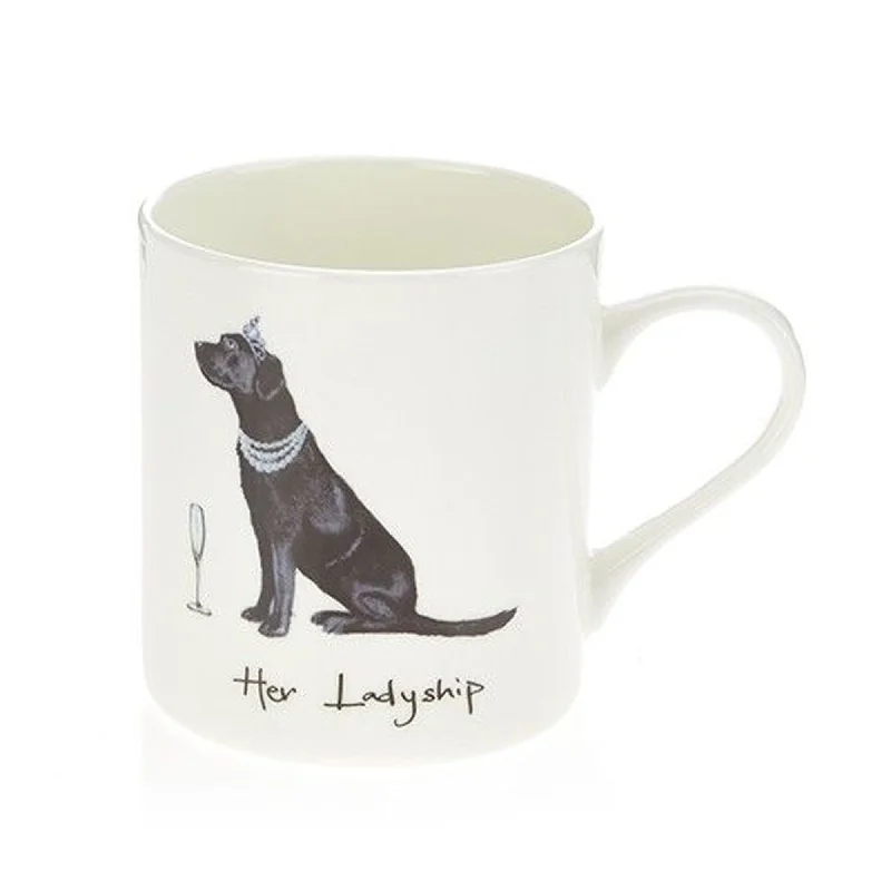 Orchid Designs Black Labrador Her Ladyship Mug