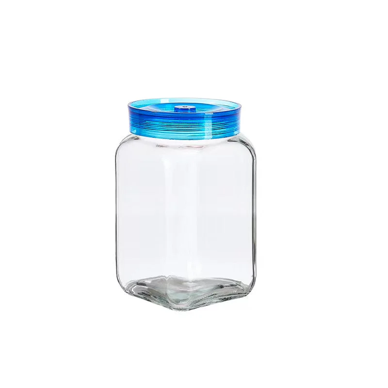 Glass Canister Sq 1200ml