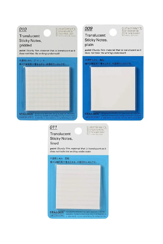 STÁLOGY 009-011 Translucent Sticky Notes 50mm