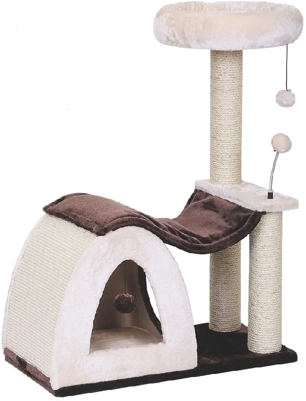 63215-98 NOBBY Cat-scratcher "CHALIA" beige brown 70 x 35 x 92,5 cm