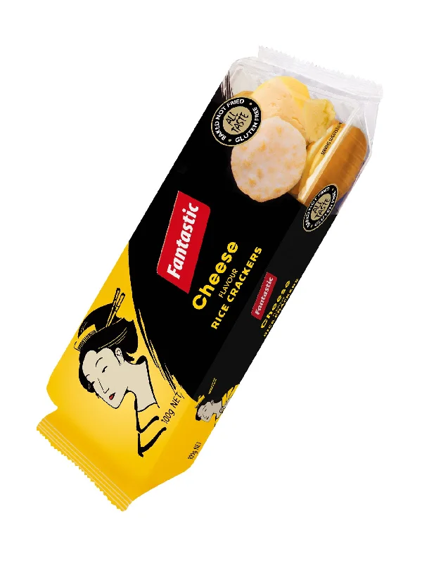 FANTASTIC RICE CRACKER CHEESE 100GM