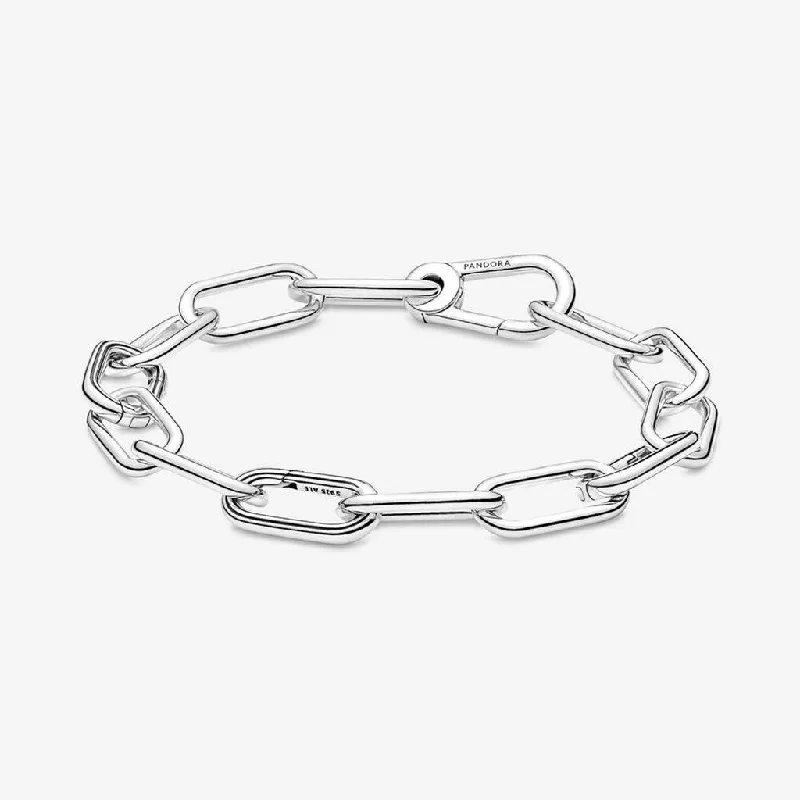 PANDORA : Pandora ME Link Chain Bracelet with 3 Connectors in Sterling Silver