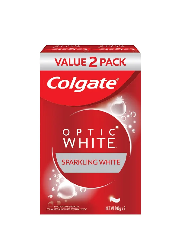 COLGATE TP OPTIC WHITE SPARKLING WHITE 2X100G