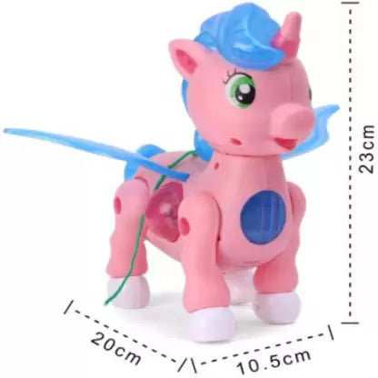 Enchanting Unicorn Musical Walking Toy: A Magical Adventure for Girls(Outer Box Slight Damage)