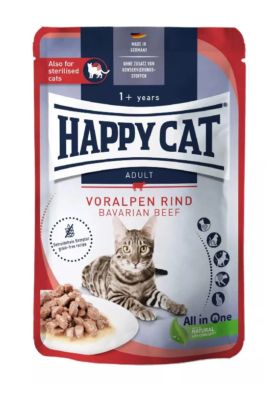 Happy Cat Wet Food Bavarian Beef for Sterilised 85g