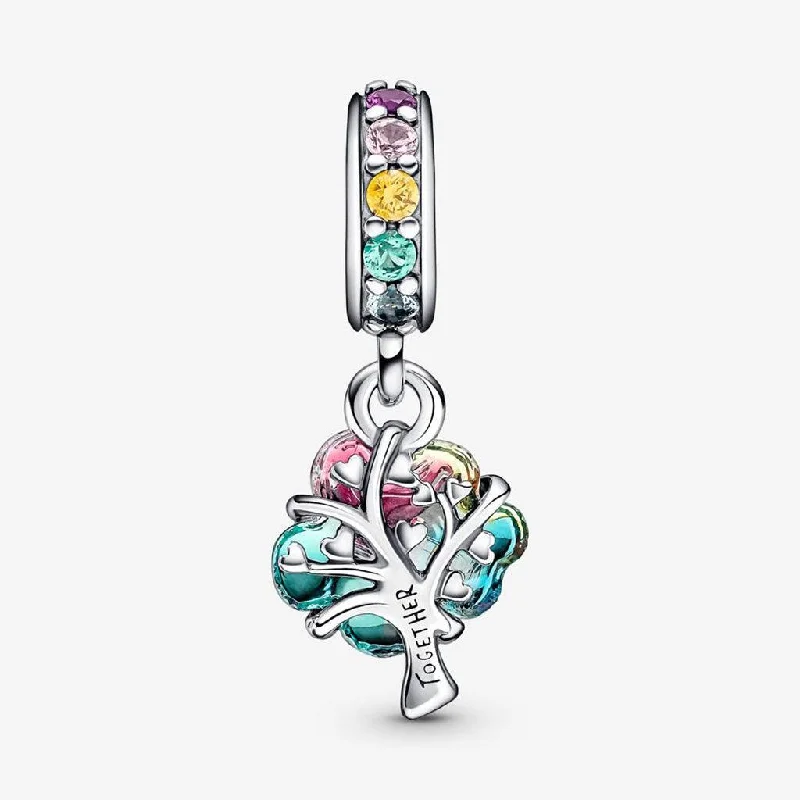 PANDORA : Togetherness Tree Murano Glass Dangle Charm