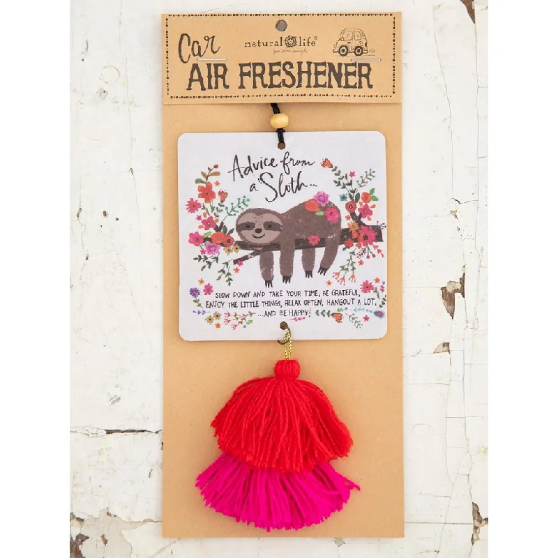 Natural Life : Car Air Freshener - Advice From A Sloth