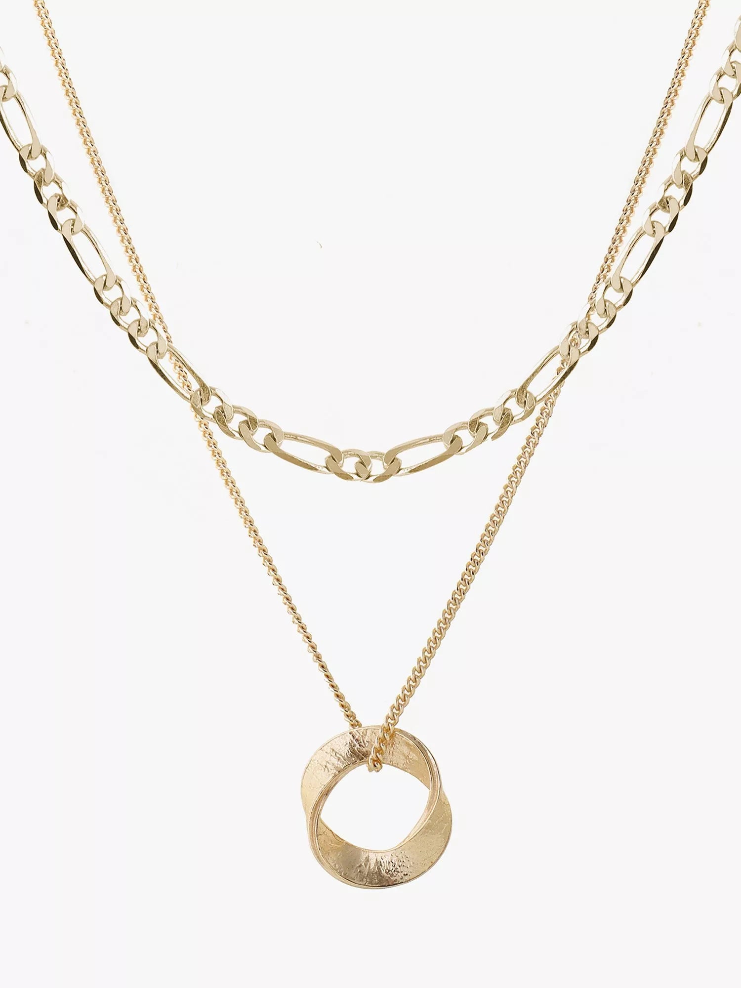 Tutti & Co Cypress Double Layer Pendant Necklace