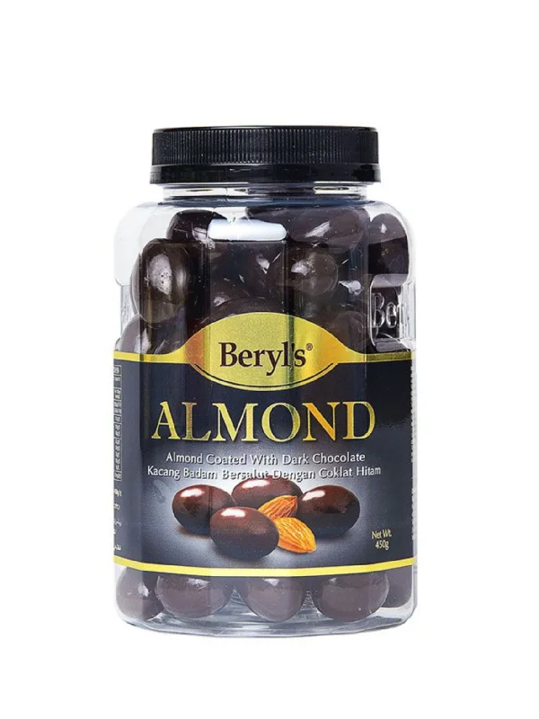 BERYLS ALMOND COATED WITH DARK CHOC 400G