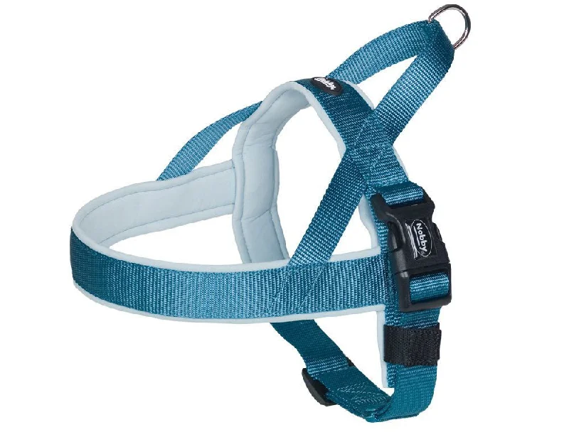 80531-32 NOBBY NORWEGIAN Harness "Classic Preno" light blue/light blue L: 38-50 cm + 36 cm; W: 20/25 mm