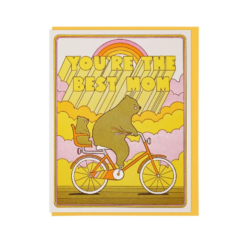 Best Mom Biking Bears Card