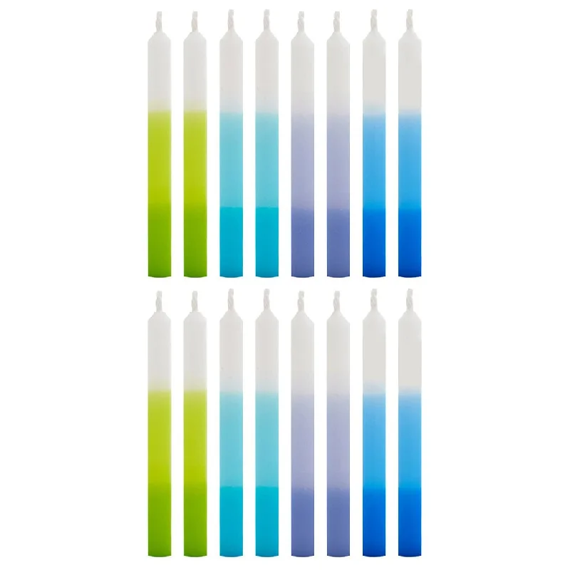 Hallmark : Cool Ombré Stripe Birthday Candles, Set of 16