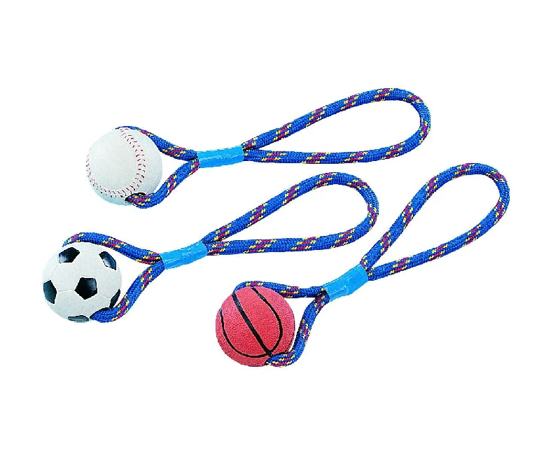 79030 NOBBY Rubber ball with rope