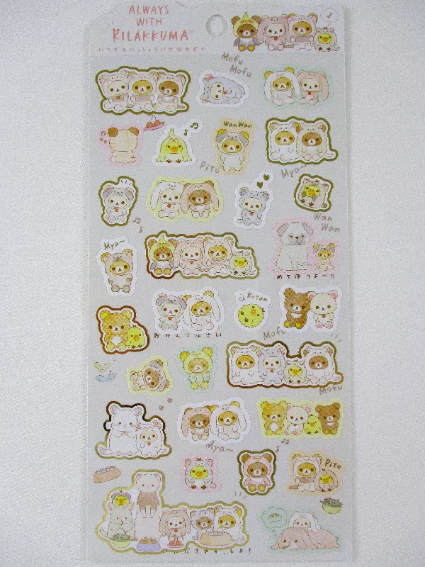 Cute Kawaii San-X Rilakkuma Bear Always with Sticker Sheet 2022 - B - for Planner Journal Scrapbook Craft