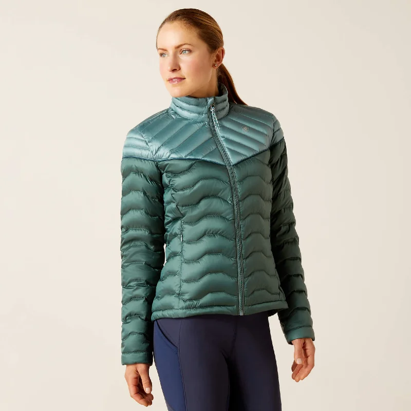 Ariat Ladies Ideal Down Jacket - Iridescent Arctic/Silver Pine