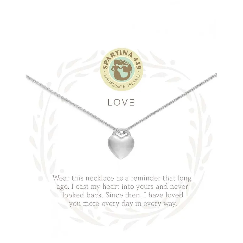 Spartina : Sea La Vie Love Necklace in Silver