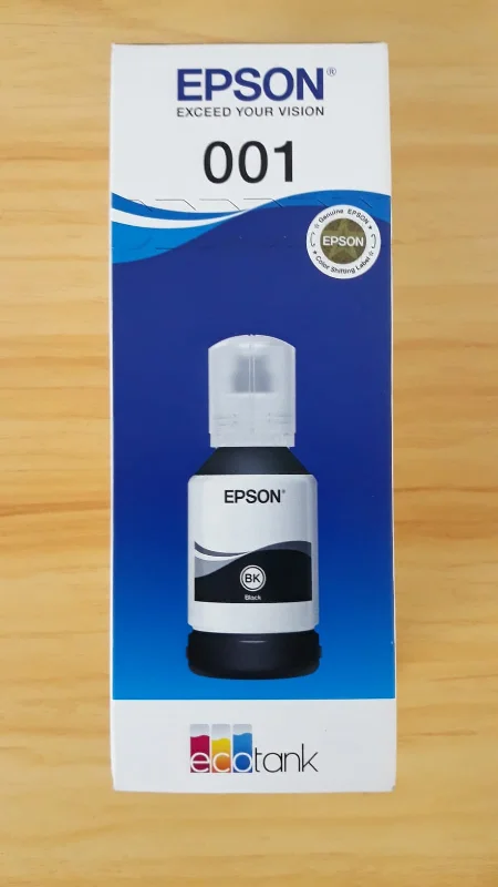 Epson Bottle Ink - 001 (Black) / 001 (Cyan) / 001 (Yellow)