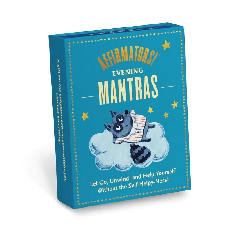 Knock Knock : Affirmators!® Mantras Evening – Night Affirmation Cards Deck