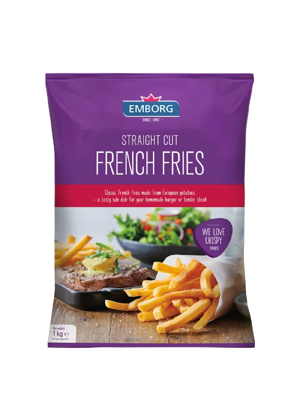 EMBORG FRENCH FRIES-STRAIGHT CUT 1KG