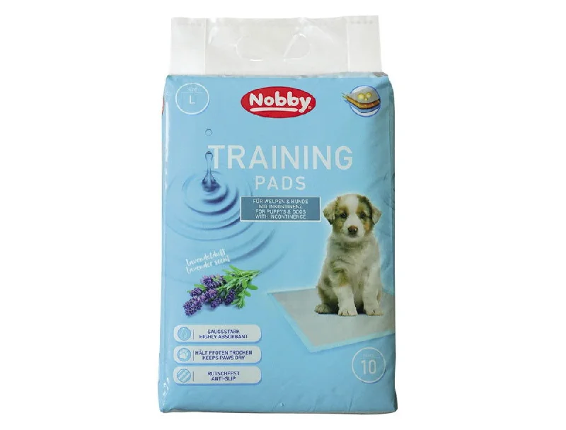 57160 NOBBY Doggy Trainer Pads with Lavender Scent 10 pcs L - 60 x 60 cm