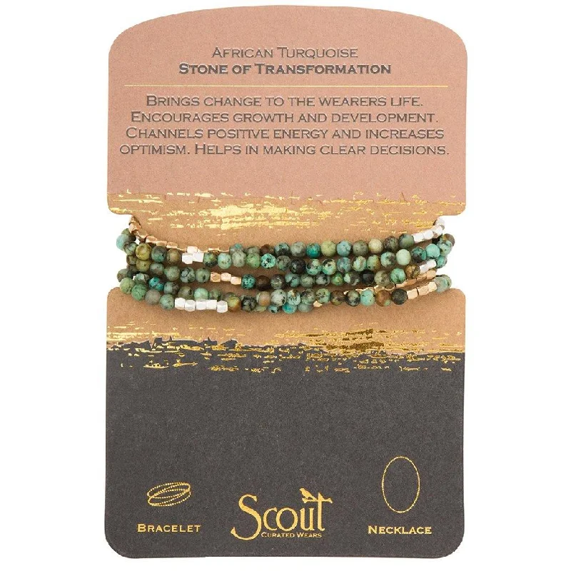 Scout Curated Wears : African Turquoise Stone Wrap - Stone of Transformation